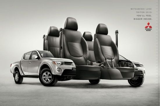 Mitsubishi L200 Triton 2010: Ngoài nhỏ, trong chưa chắc đã nhỏ.