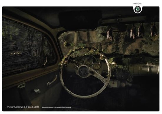 Skoda với mẫu quảng cáo còn mãi với thời gian.