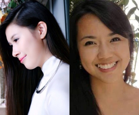 Tiểu thư Nguyễn Ngọc Mỹ và Nguyễn Ngọc Nhất Hạnh.