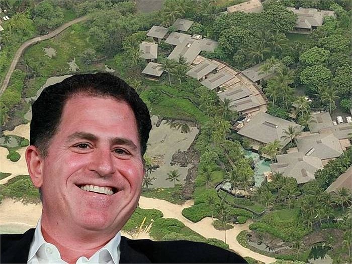 Người sáng lập và Giám đốc điều hành Dell là Michael Dell sẽ tới Hawaii. Khu nghỉ của đại gia này có 7 phòng ngủ có giá trị khoảng <abbr class=