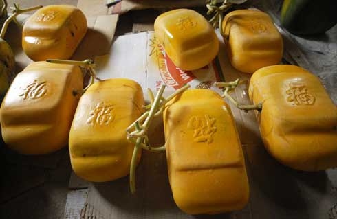 Đắt nhất là cặp dưa hấu hình xe hơi Mercedes- Benz được bán với giá 10 triệu đồng/cặp.