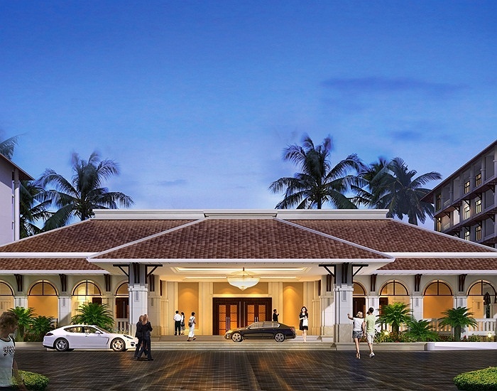   Tổng thể dự án rộng 300 ha bao gồm khu khách sạn đẳng cấp 5 sao, khu biệt thự, khu vui chơi giải trí và sân golf. Hiện dự án đang triển khai đồng loạt với khu khách sạn đẳng cấp 5 sao, sân golf 27 lỗ đạt tiêu chuẩn quốc tế và khu vui chơi giải trí Vinpearl Land. Tất cả các hạng mục trên đang trong giai đoạn hoàn thiện và dự kiến sẽ hoàn thành và đưa vào hoạt động đúng ngày 1/11 năm nay.