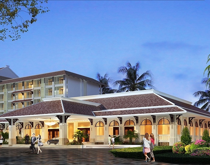   Khách sạn Vinpearl Resort Phú Quốc có giai đoạn 1 hai khối nhà cao 07 tầng được thiết kế theo hình vòng cung ôm lấy khu hồ bơi có diện tích rộng gần 5.000m2 và hơn 30 biệt thự. Khi hoàn thành, Vinpearl Phú Quốc sẽ trở thành khách sạn 5 sao lớn nhất Phú Quốc với 750 phòng tiện nghi, có thể đón tối đa lên đến 2.000 lượt khách lưu trú.