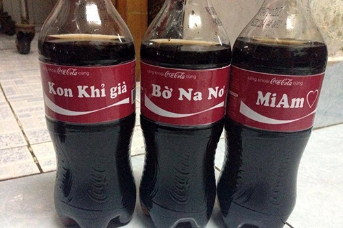 20.000 dong/lan in nickname len chai Coca nhua hinh anh