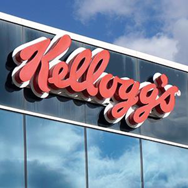 9. Kellogg (giảm từ vị trí thứ 7 xuống).