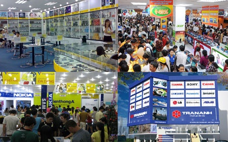Cuộc đua tranh chiếm thị phần bán lẻ điện thoại di động ngày càng trở nên khốc liệt.