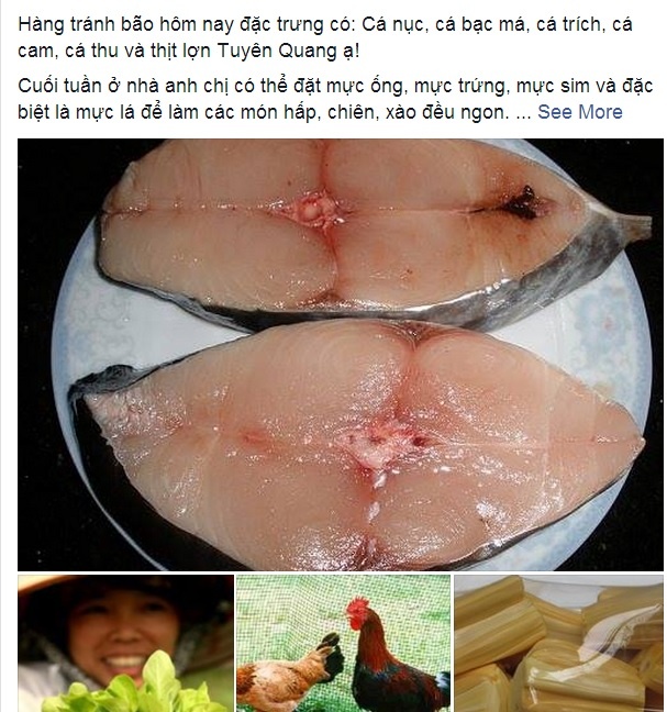 Hàng online được nhiều khách đặt mua ngày mưa bão.