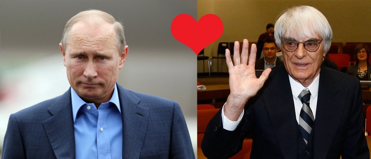 Ecclestone là bạn thân với một số nhân vật quyền lực. Ví dụ, tình bạn với Vladimir Putin đã giúp đảm bảo nước Nga là nhà tài trợ chính cho các cuộc đua công thức một. Một vòng đua công thức một quanh công viên Sochi’s Olympic hiện đang được xây dựng.