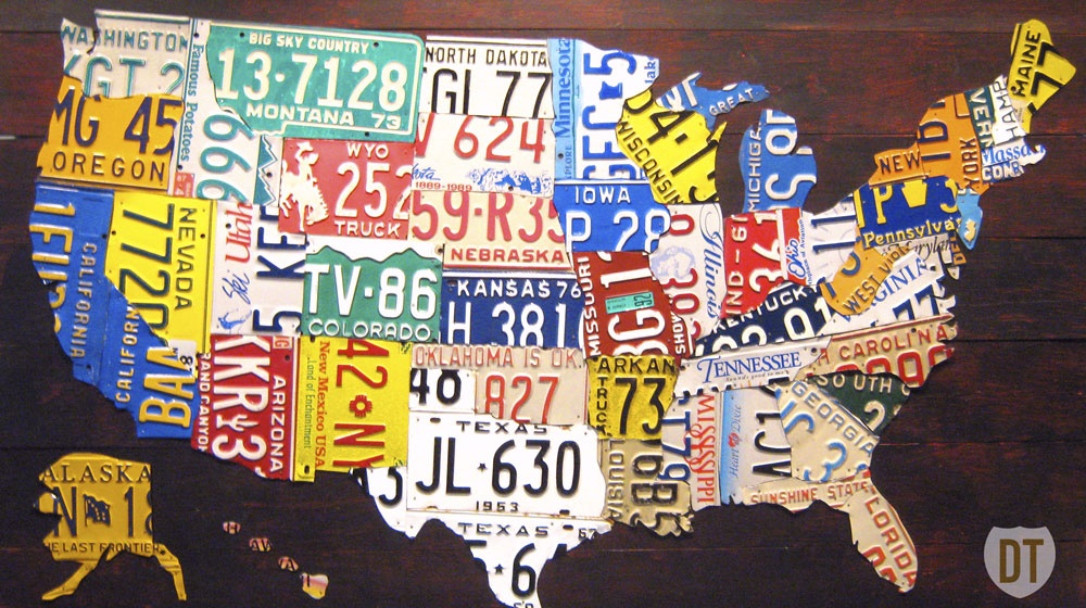 Biển số xe của nước Mỹ ở mỗi bang được thiết kế khác nhau.