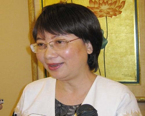 Bà Đinh Thị Mỹ Loan - Chủ tịch Hiệp hội các nhà bán lẻ Việt Nam.