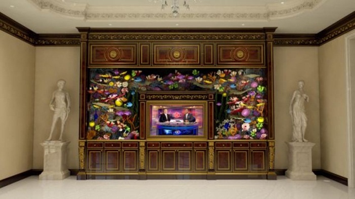 Bên trong phòng khách sang trọng.