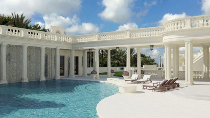 Bể bơi khổng lồ ngoài trời tuyệt đẹp.