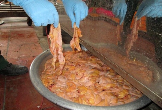 Cha bong thit ga thoi ban cho quan xoi, banh mi o TP.HCM hinh anh