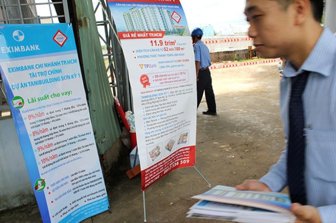 Các ngân hàng chào mời vay mua nhà với lãi suất 8-10% trong sáu tháng đầu.
