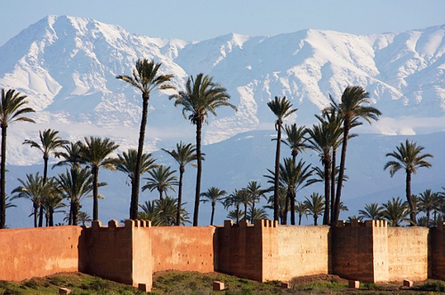 Bức tường chia cắt Morocco.