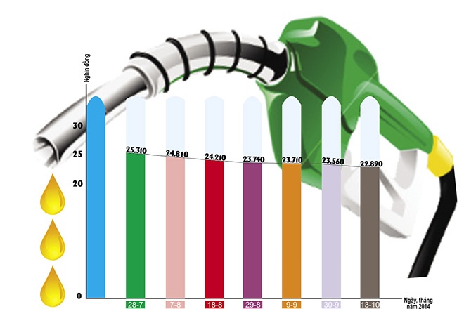 Xang dau 7 lan giam gia, hang hoa 'an theo' van tang hinh anh