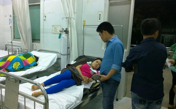 Các công nhân tại bệnh viện.