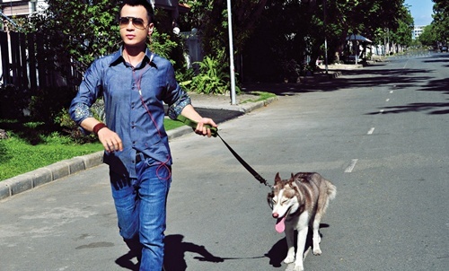 Dắt cho đi dạo trở thành ngành nghề bán thời gian rất phổ biến hiện nay. Ảnh minh họa.