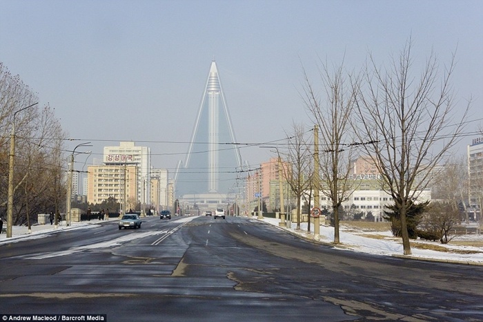 Tòa nhà hiện đại ở Bình Nhưỡng.