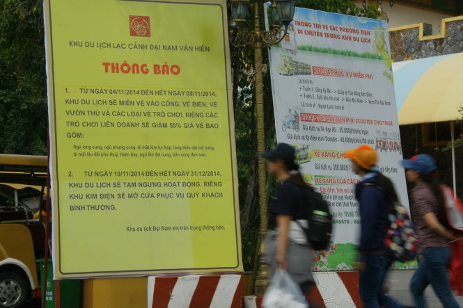 Khu du lich Dai Nam dong cua, vi sao? hinh anh