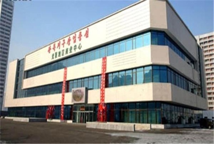 Toàn cảnh khu trung tâm thương mại duy nhất ở Bình Nhưỡng.