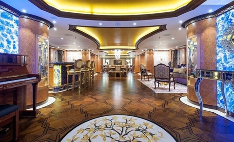 Nội thất chiếc du thuyền Grace E đạt giải thiết kế nội thất.