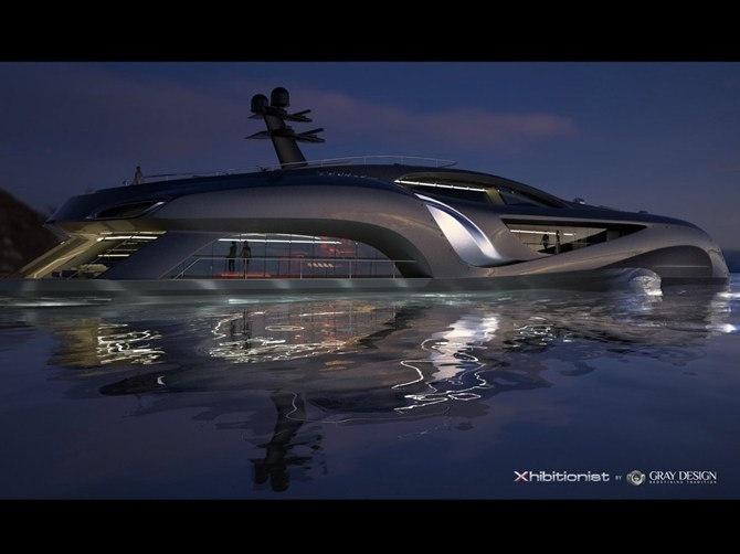 Kiểu dáng bắt mắt của chiếc du thuyền đã được so sánh với các bộ phim khoa học viễn tưởng và có nhiều nét tương đồng với siêu xe của nhân vật siêu anh hùng Batman.