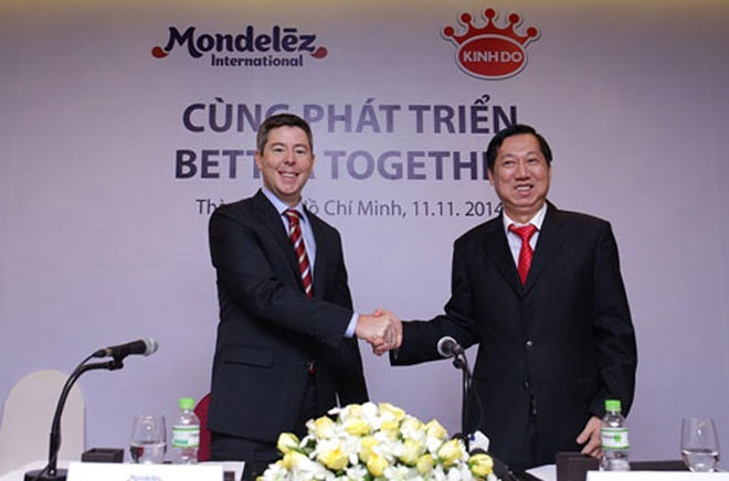 8. Kinh Đô: Tháng 11.2014, ông Trần Kim Thành - chủ hãng bánh kẹo nổi tiếng nhất Việt Nam đã bán 80% cổ phần cho tập đoàn Mondelez International với giá <abbr class=