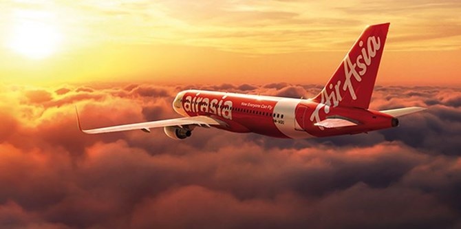 Một chiếc máy bay của AirAsia.