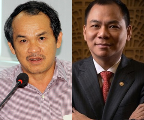 Bầu Đức và ông Vượng.