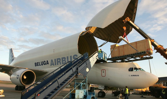 Phần đầu đặc biệt của Airbus Beluga.