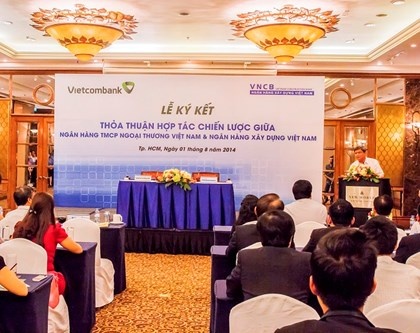 Vietcombank và VNCB đã từng ký hợp tác chiến lược với nhau.