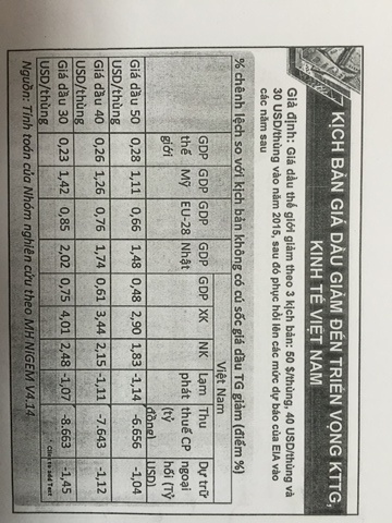Kết quả mô hình NiGEM của Tiến sĩ Lương Văn Khôi.