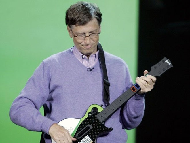 Bill Gates hâm mộ hai nhóm nhạc rock là Weezer của Mỹ và U2 của Ireland. Ông cũng nói đang chờ nhóm nhạc rock Spinal Tap của Anh lưu diễn trở lại.