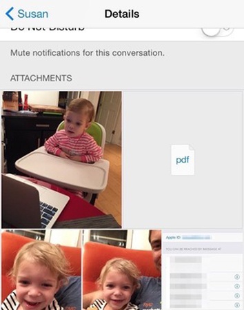Bạn có thể xem tất cả các file đính kèm bên trong một thread tin nhắn ở iOS bản mới nhất.