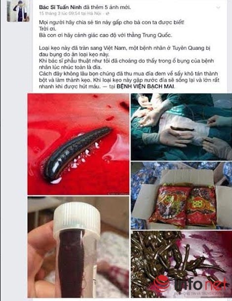 Hình ảnh được người này đưa lên facebook khiến dư luận hoang mang.