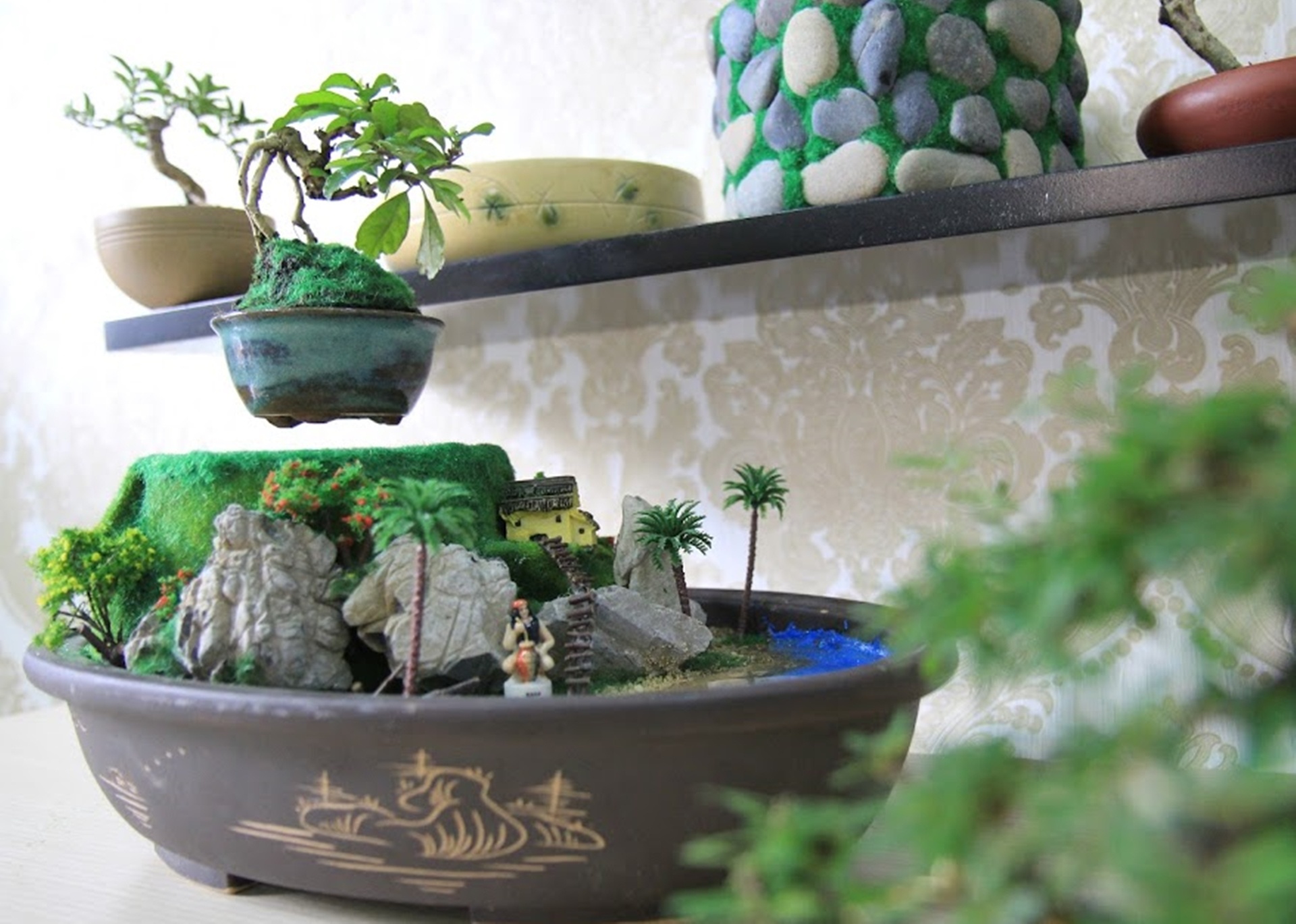 bonsai bay lo lung hut khach Sai Gon anh 1