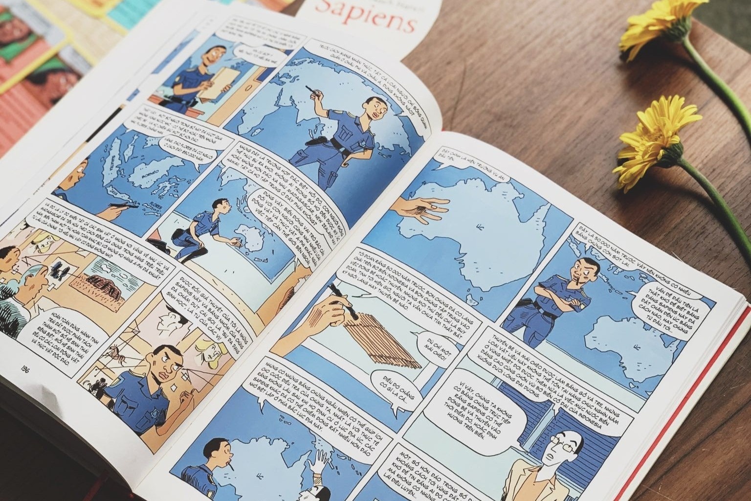 'Sapiens: Luoc su loai nguoi bang tranh' gay an tuong ngay tu tap dau hinh anh