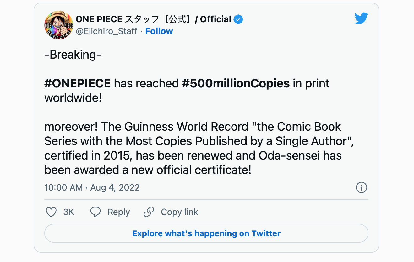 doanh so ban sach,  phan ket one piece anh 1