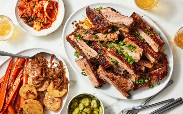 Suon nuong von la mon an trong quan ruou hinh anh