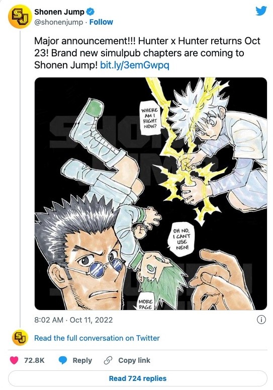 Hunter x Hunter tro lai anh 1