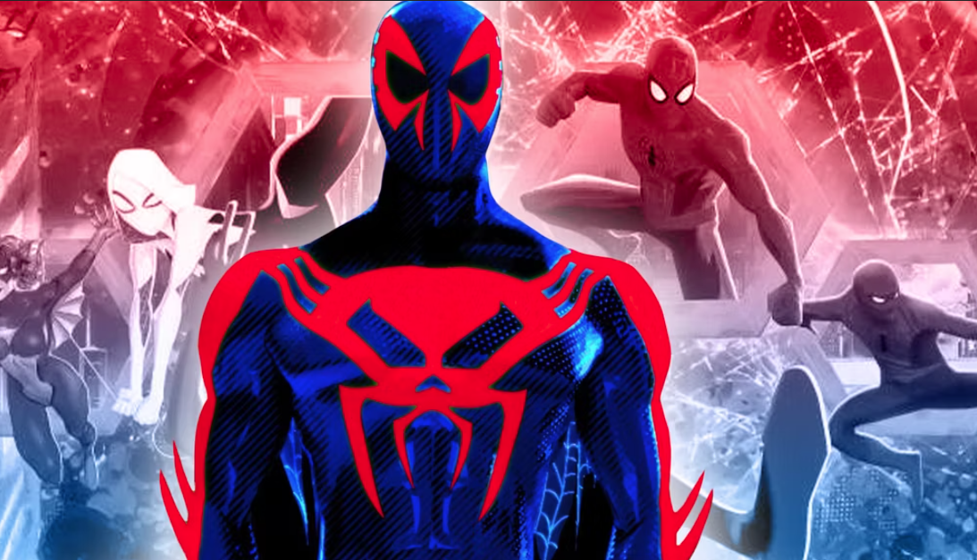 Spider-Man 2099 rat khac so voi phan con lai cua Spider-Verse hinh anh