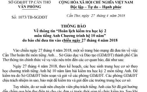 Chuyen vien gui nham dap an, hoc sinh lop 8, 9 toan Can Tho 'om han' hinh anh