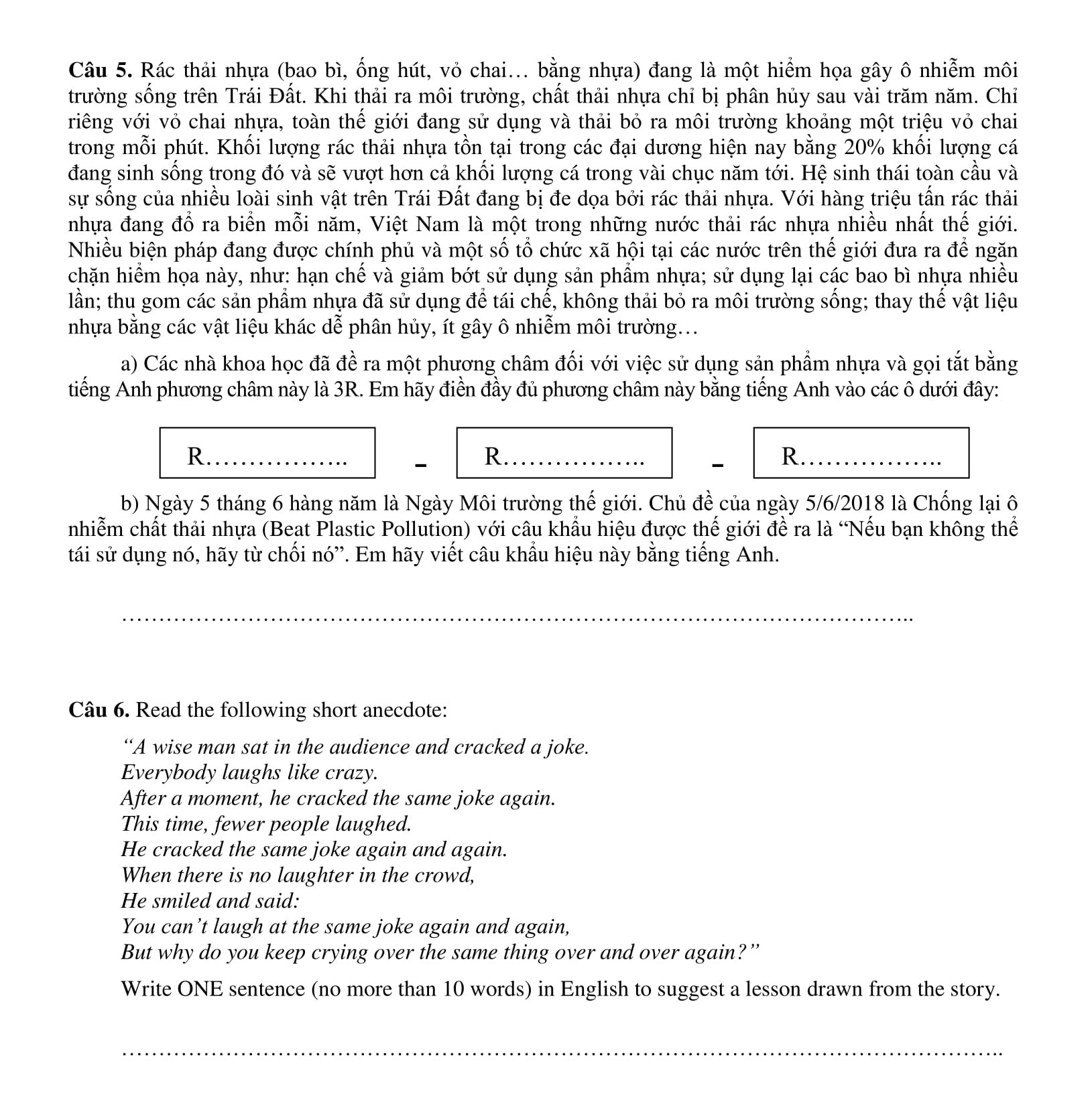 khao sat nang luc lop 6 Tran Dai Nghia anh 3