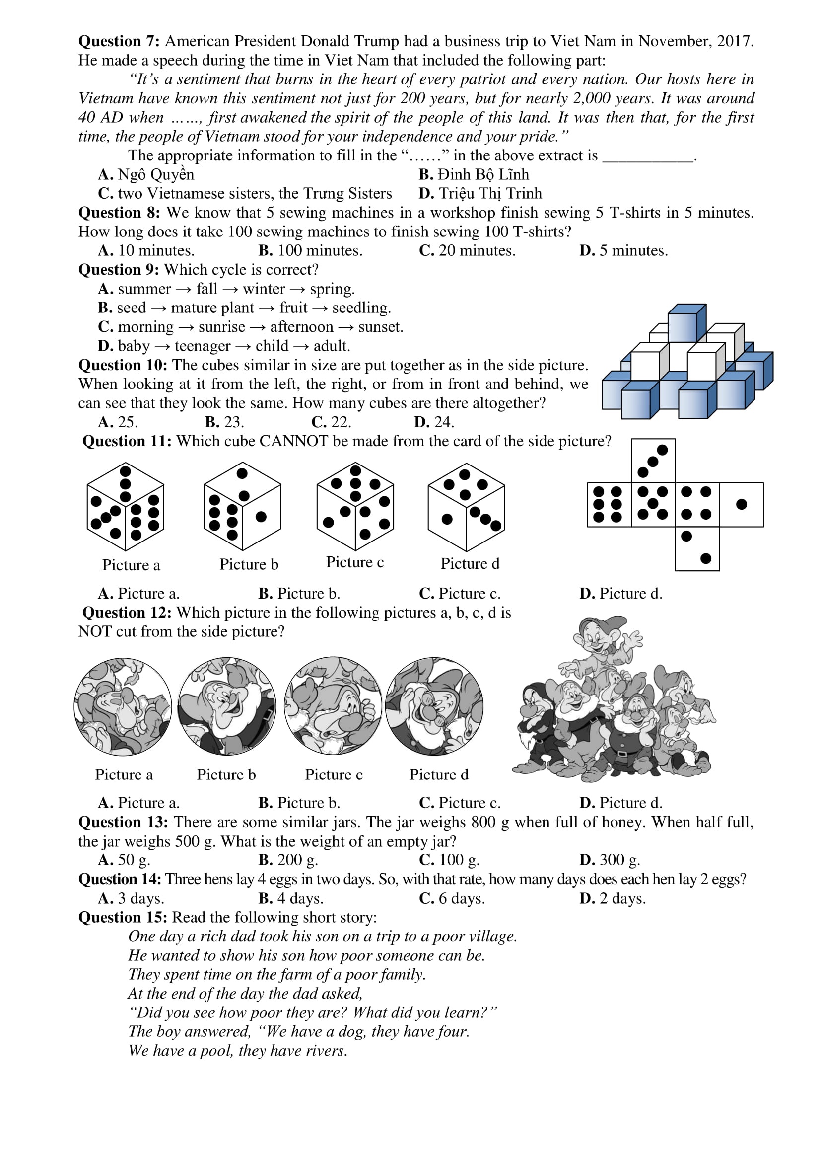 khao sat nang luc lop 6 Tran Dai Nghia anh 7
