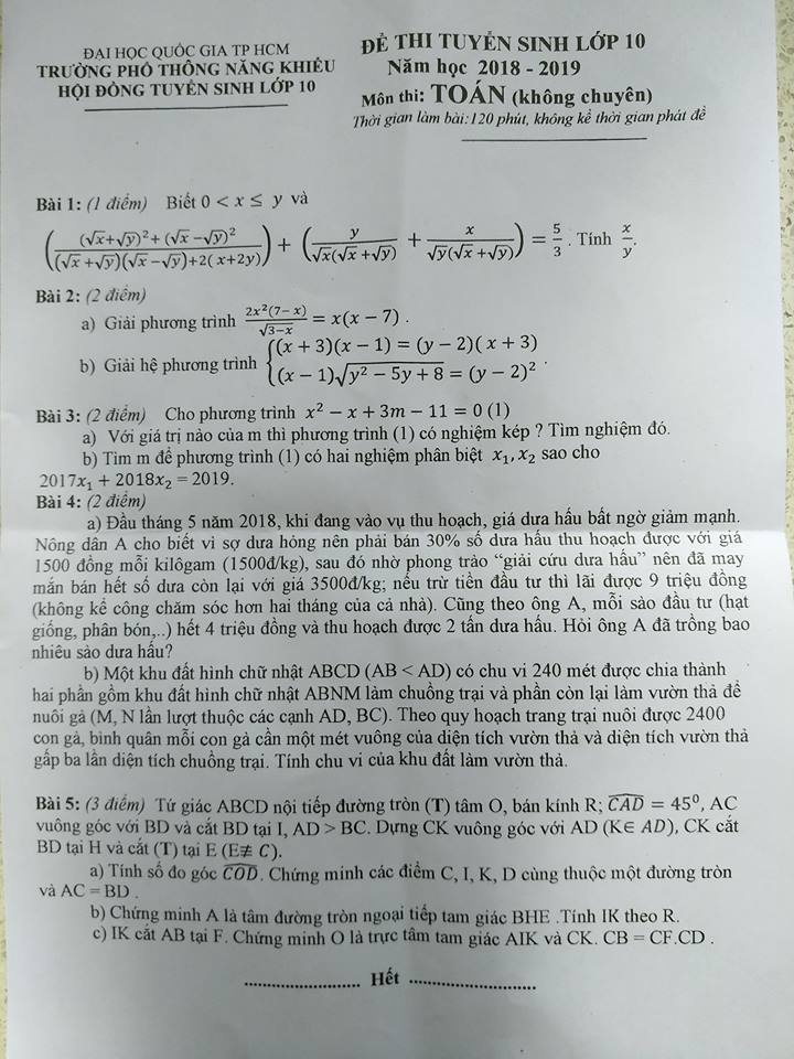 thi vao 10 o Sai Gon anh 1