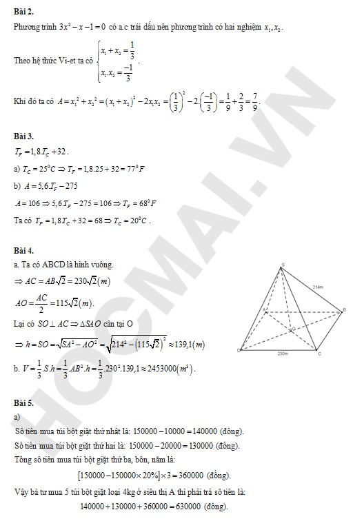 Dap An De Thi Tuyen Sinh Lop 10 Mon Toan Nam 2018 anh 2