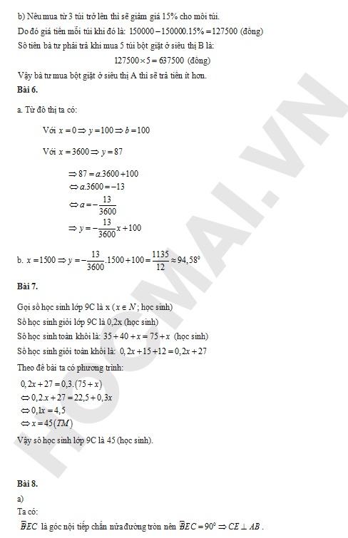 Dap An De Thi Tuyen Sinh Lop 10 Mon Toan Nam 2018 anh 3