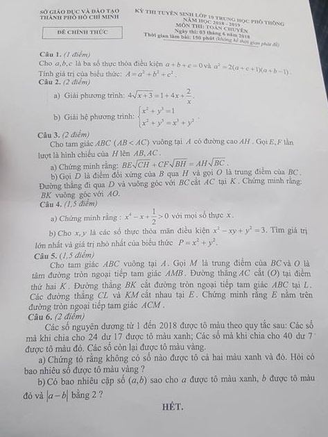 de thi mon chuyen Toan vao 10 anh 1