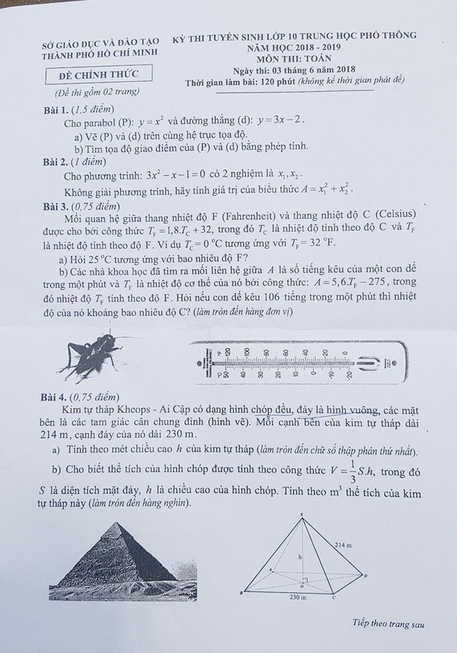 Dap An De Thi Tuyen Sinh Lop 10 Mon Toan Nam 2018 anh 5